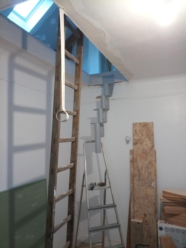 escalier en construction